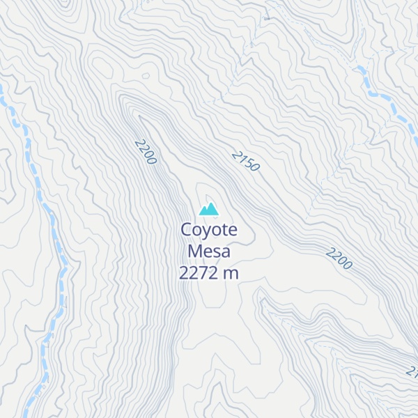 Map of Coyote Mesa