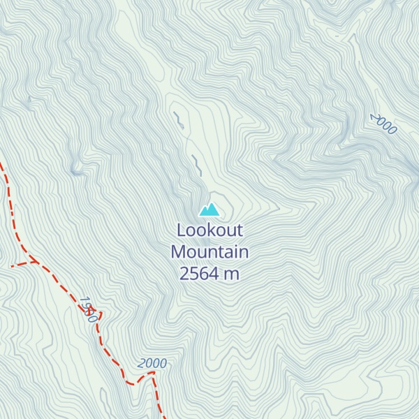 Map of Lookout Mountain