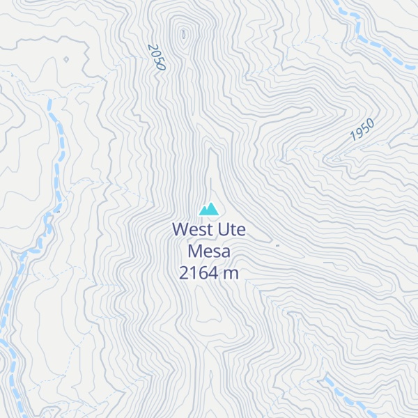 Map of West Ute Mesa