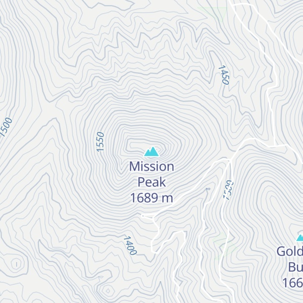 Map of Mission Peak
