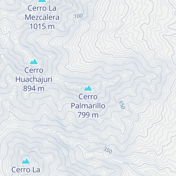 Map of Cerro Palmarillo