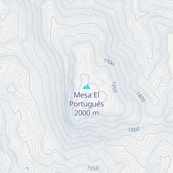 Map of Mesa El Portugués