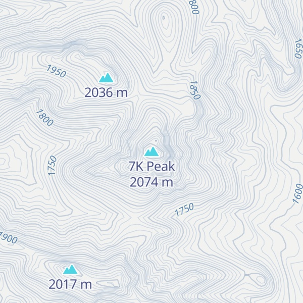 Map of 7K Peak