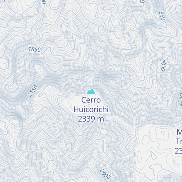 Map of Cerro Huicorichi
