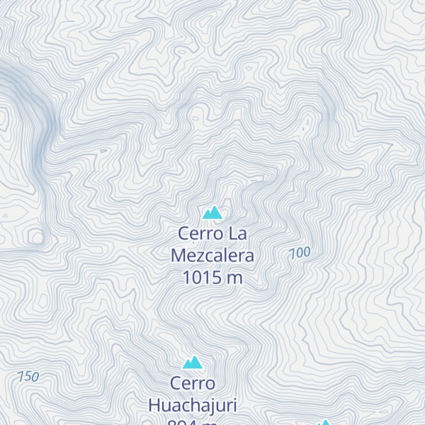 Map of Cerro La Mezcalera