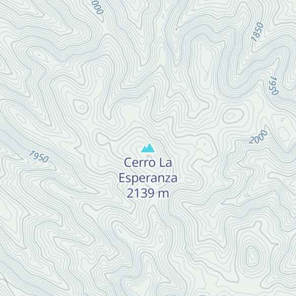 Map of Cerro La Esperanza