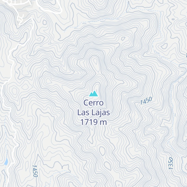 Map of Cerro Las Lajas