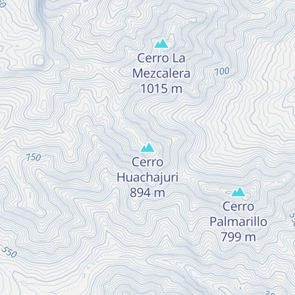 Map of Cerro Huachajuri