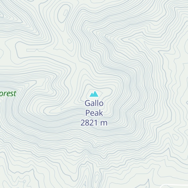 Map of Gallo Peak