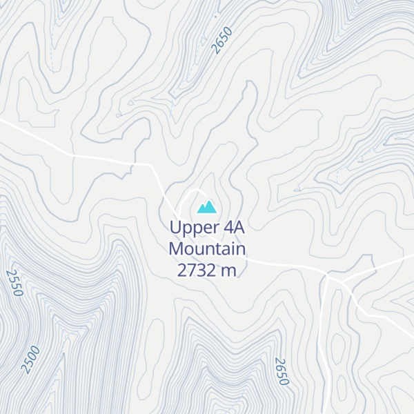 Map of Upper 4A Mountain