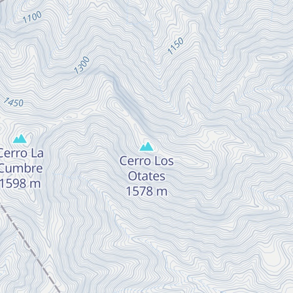 Map of Cerro Los Otates
