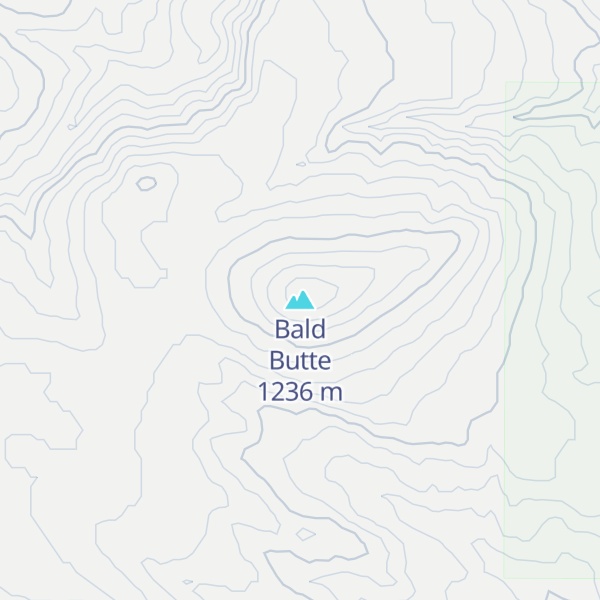 Map of Bald Butte