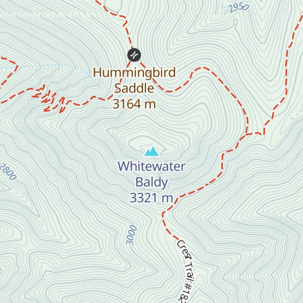 Map of Whitewater Baldy