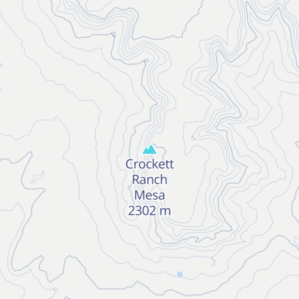Map of Crockett Ranch Mesa