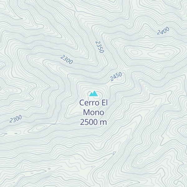 Map of Cerro El Mono