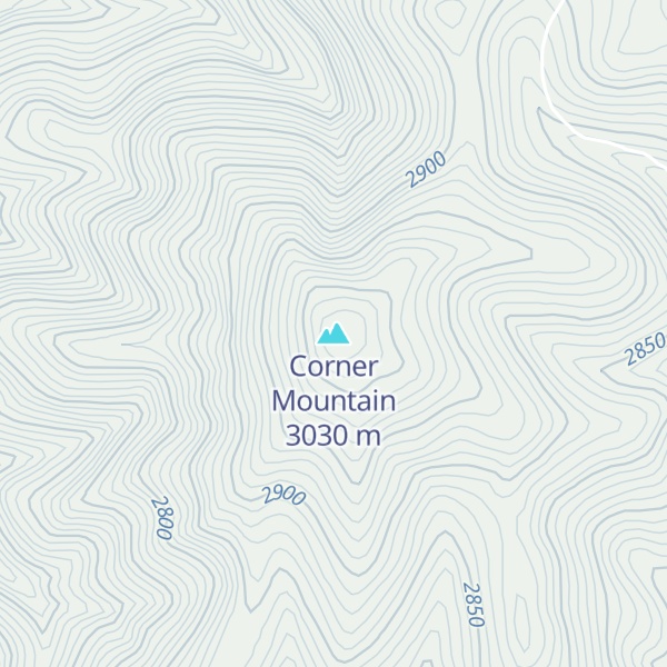 Map of Corner Mountain