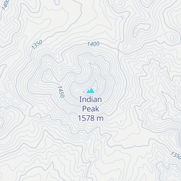 Map of Indian Peak