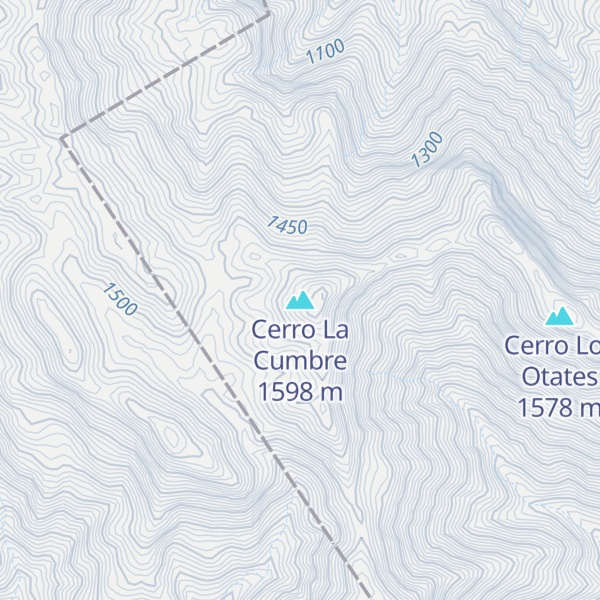 Map of Cerro La Cumbre