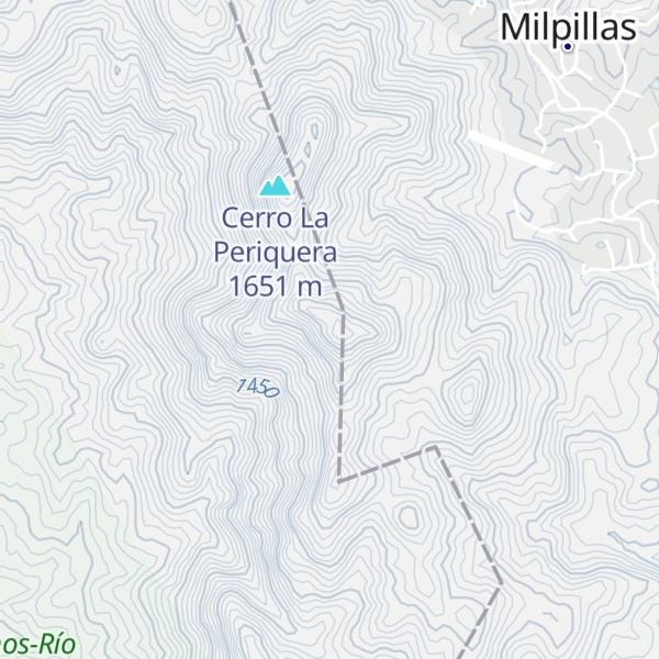 Map of Cerro Los Amoles
