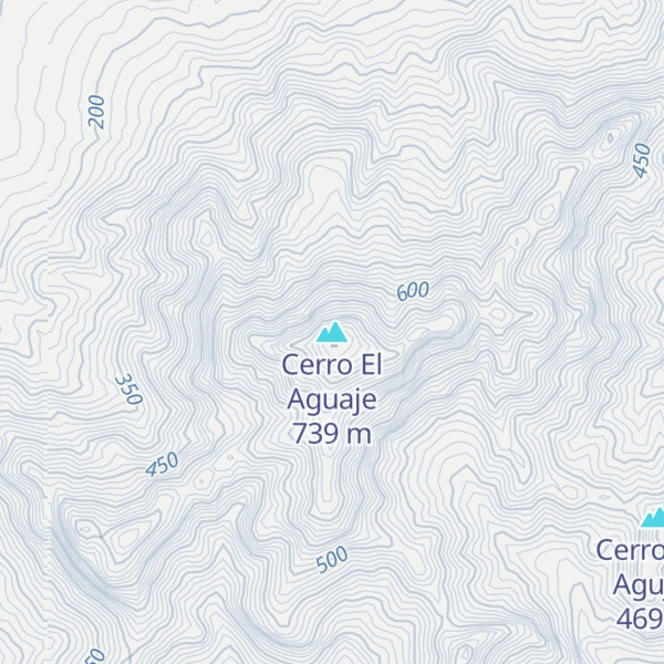 Map of Cerro El Aguaje