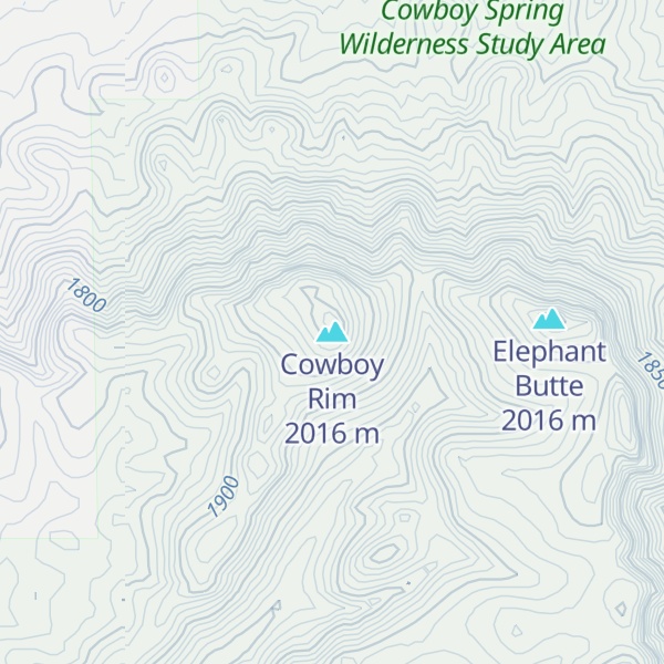 Map of Cowboy Rim