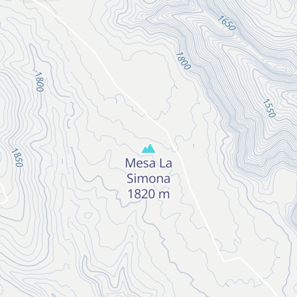Map of Mesa La Simona