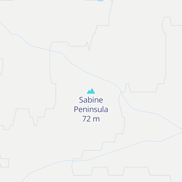 Map of Sabine Peninsula