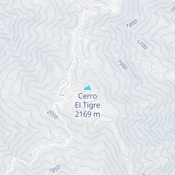 Map of Cerro El Tigre