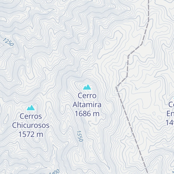 Map of Cerro Altamira