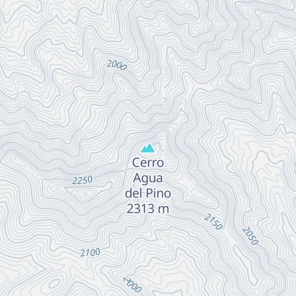 Map of Cerro Agua del Pino