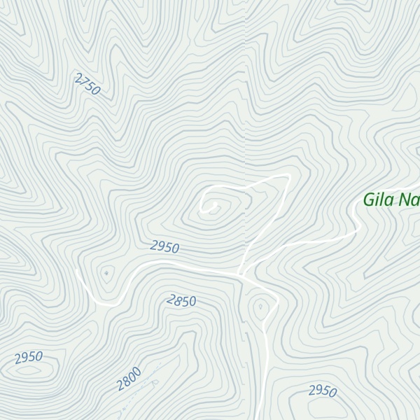 Map of Bearwallow Mountain