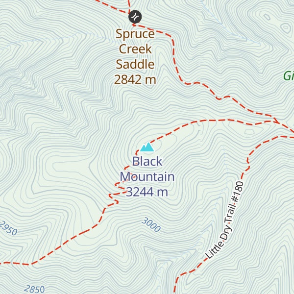 Map of Black Mountain