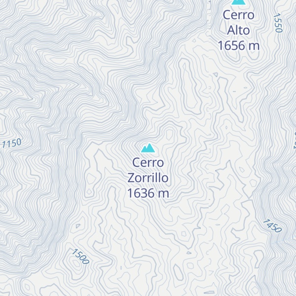 Map of Cerro Zorrillo