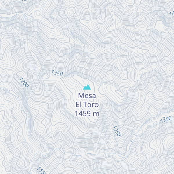 Map of Mesa El Toro