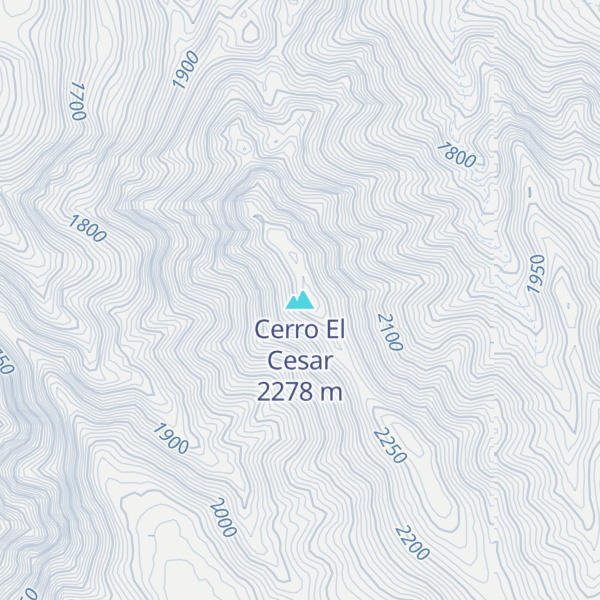 Map of Cerro El Cesar