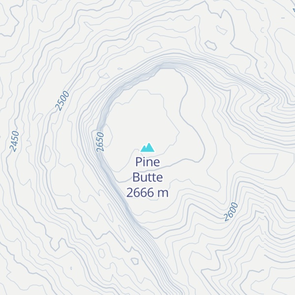 Map of Pine Butte