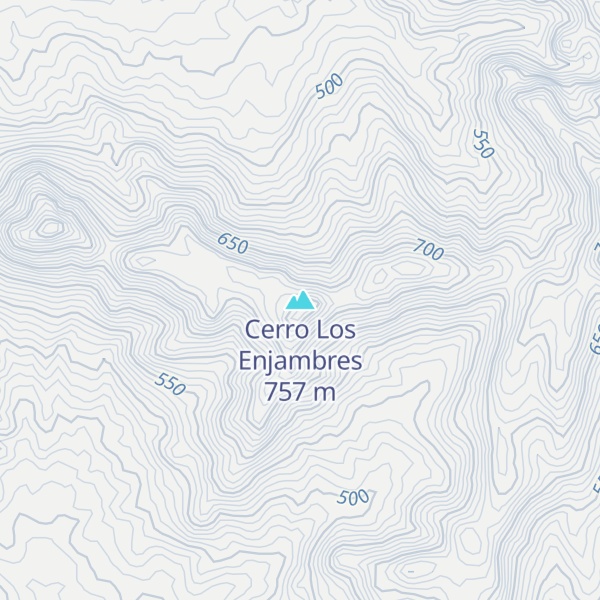 Map of Cerro Los Enjambres