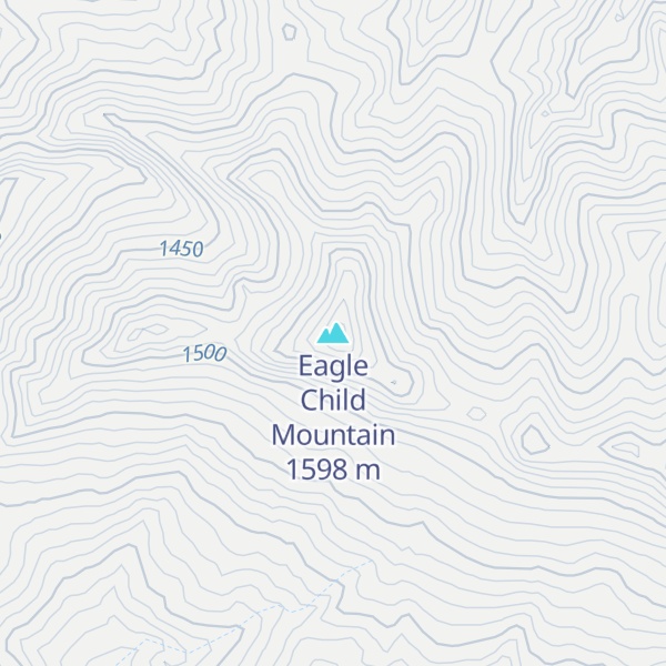 Map of Eagle Child Mountain