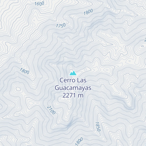 Map of Cerro Las Guacamayas