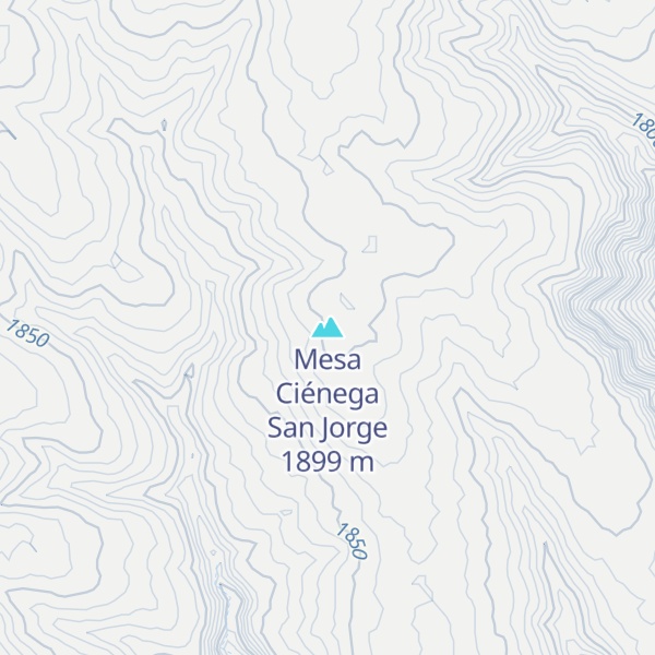 Map of Mesa Ciénega San Jorge