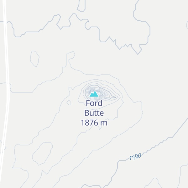Map of Ford Butte