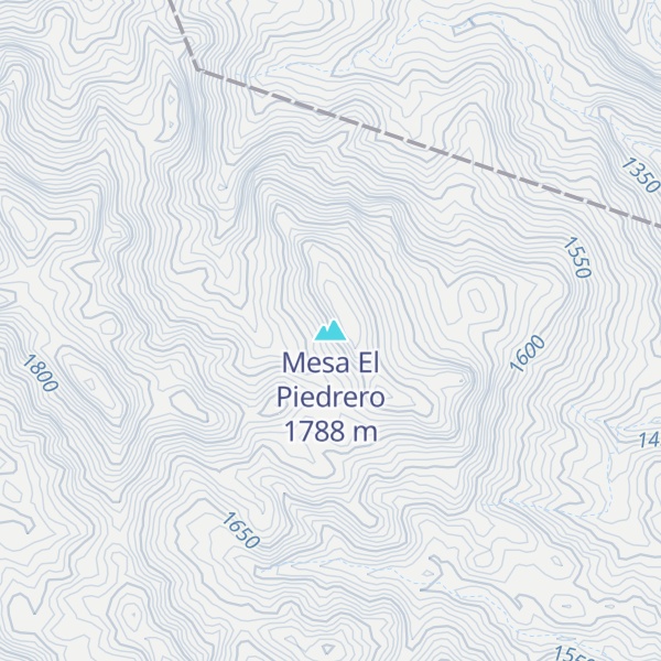 Map of Mesa El Piedrero