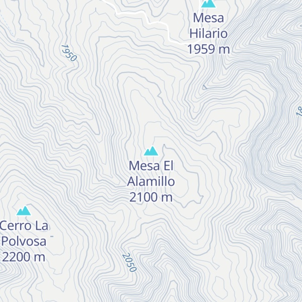 Map of Mesa El Alamillo