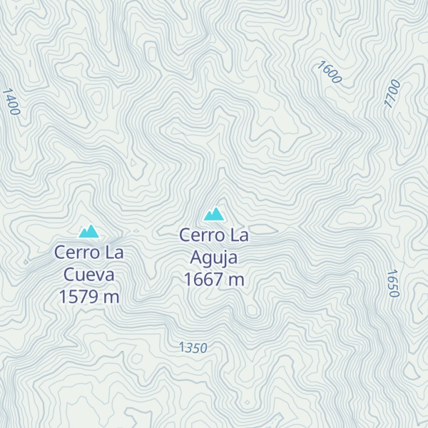Map of Cerro La Aguja