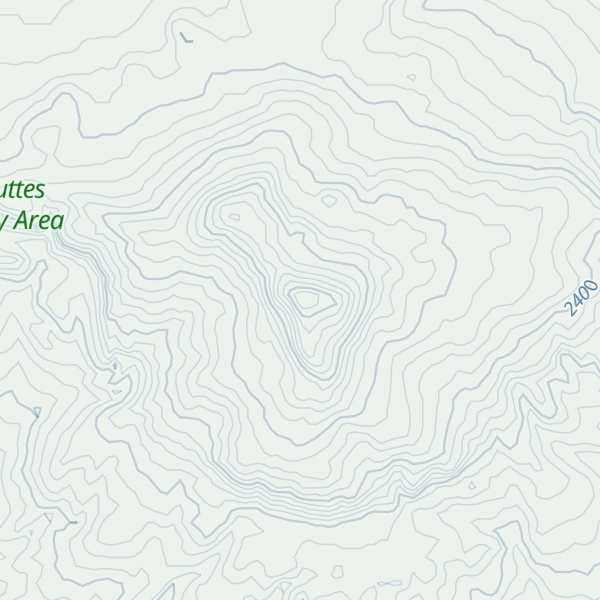 Map of Continental Peak