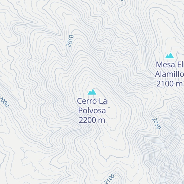 Map of Cerro La Polvosa