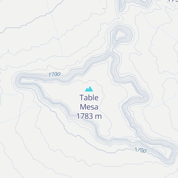 Map of Table Mesa