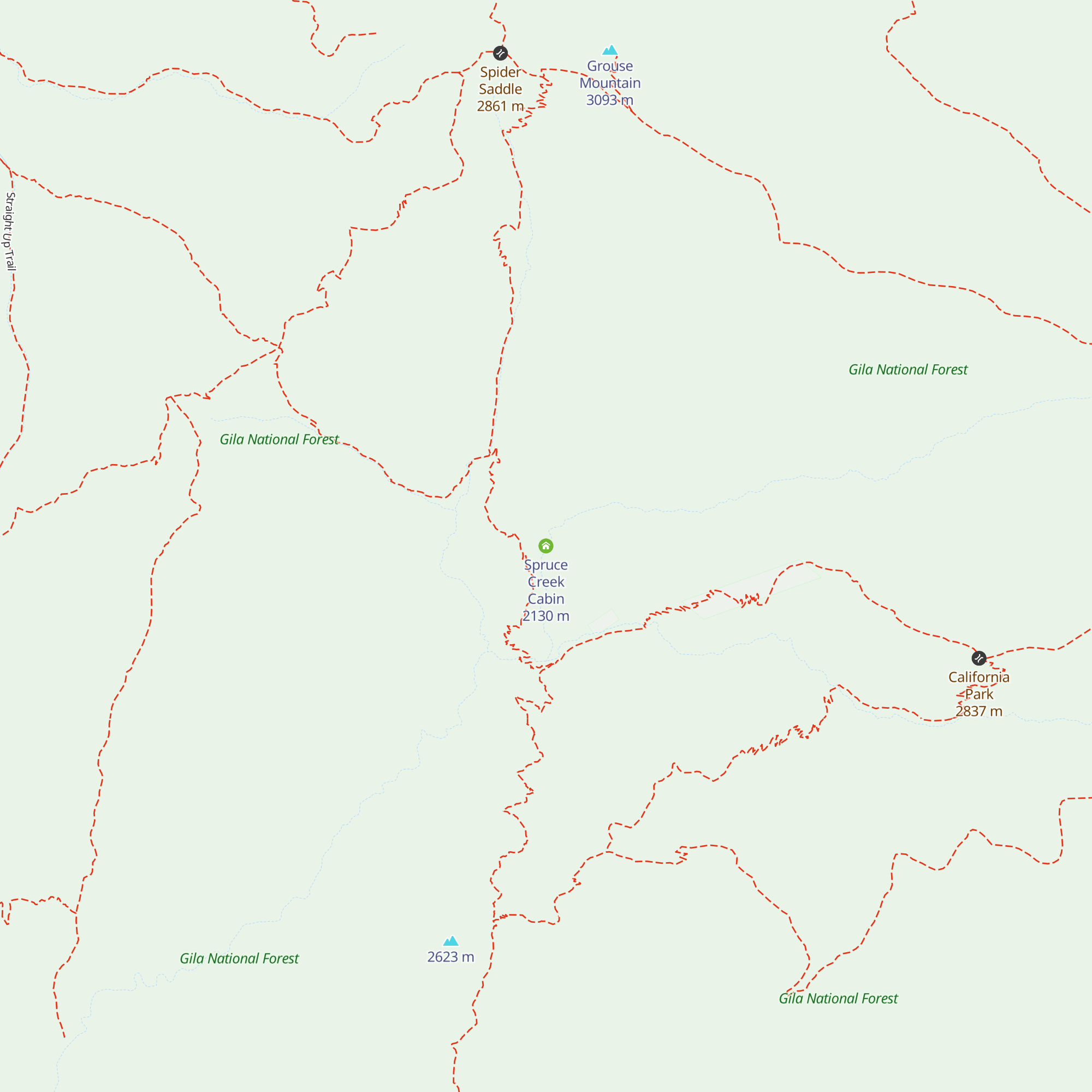 Spruce Creek Cabin map