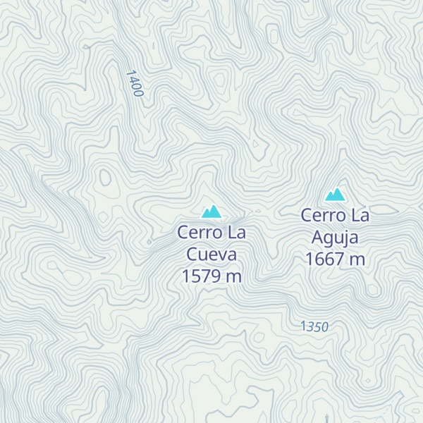 Map of Cerro La Cueva