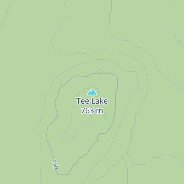 Map of Tee Lake